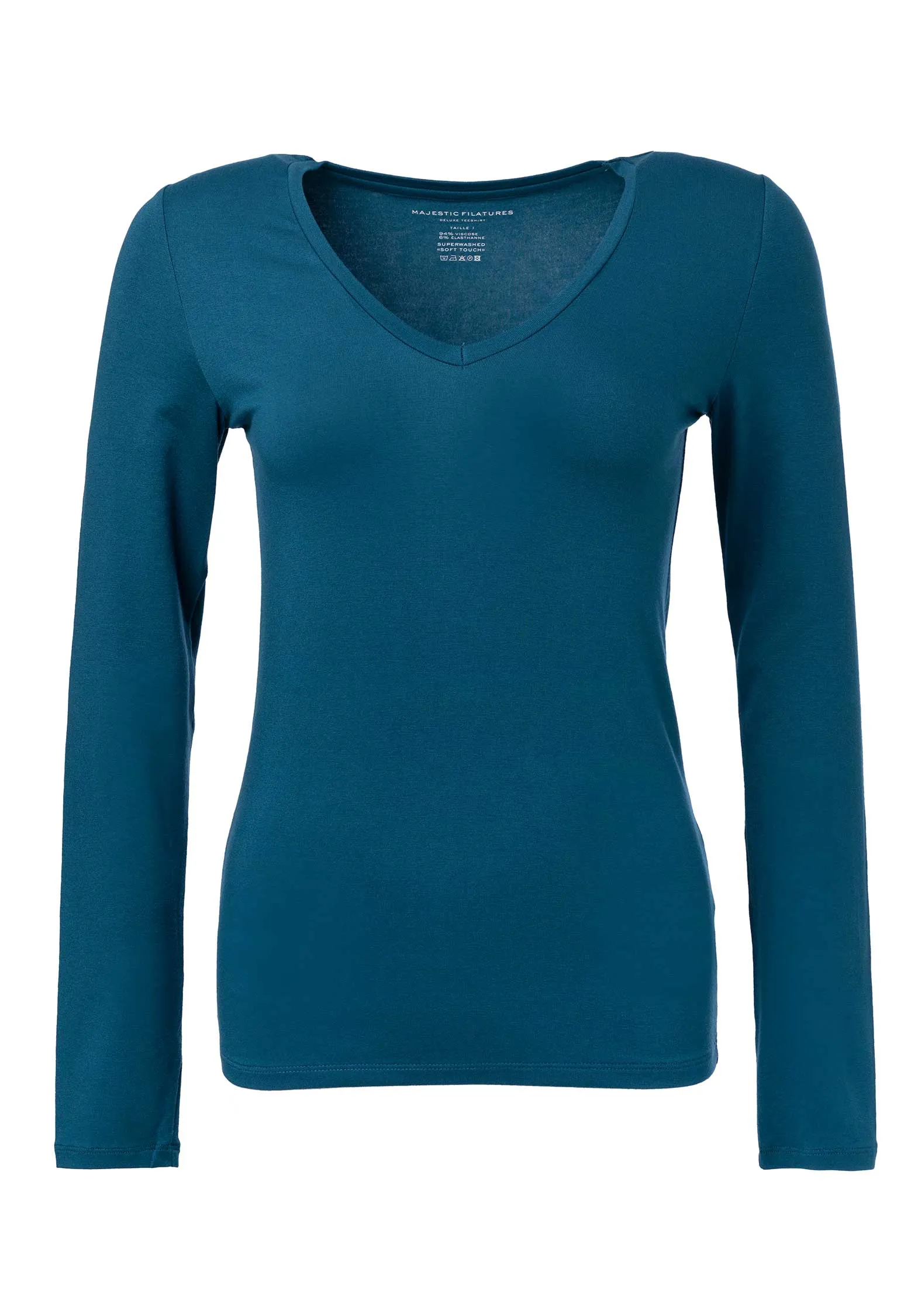 T-Shirt M001-fts010 Pfauenblau