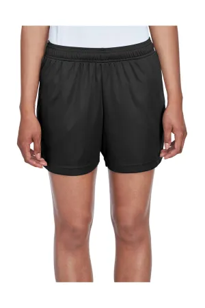 Team 365 Damen Zone Performance Feuchtigkeitstransportierende Shorts mit Taschen - Schwarz