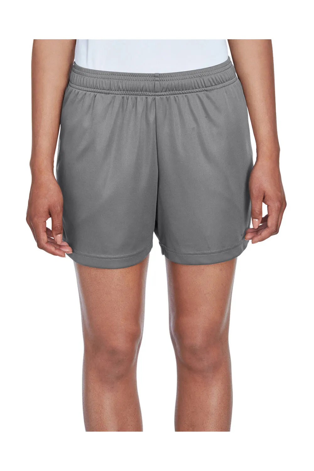 Team 365 Damen Zone Performance Feuchtigkeitstransportierende Shorts mit Taschen - Graugrau