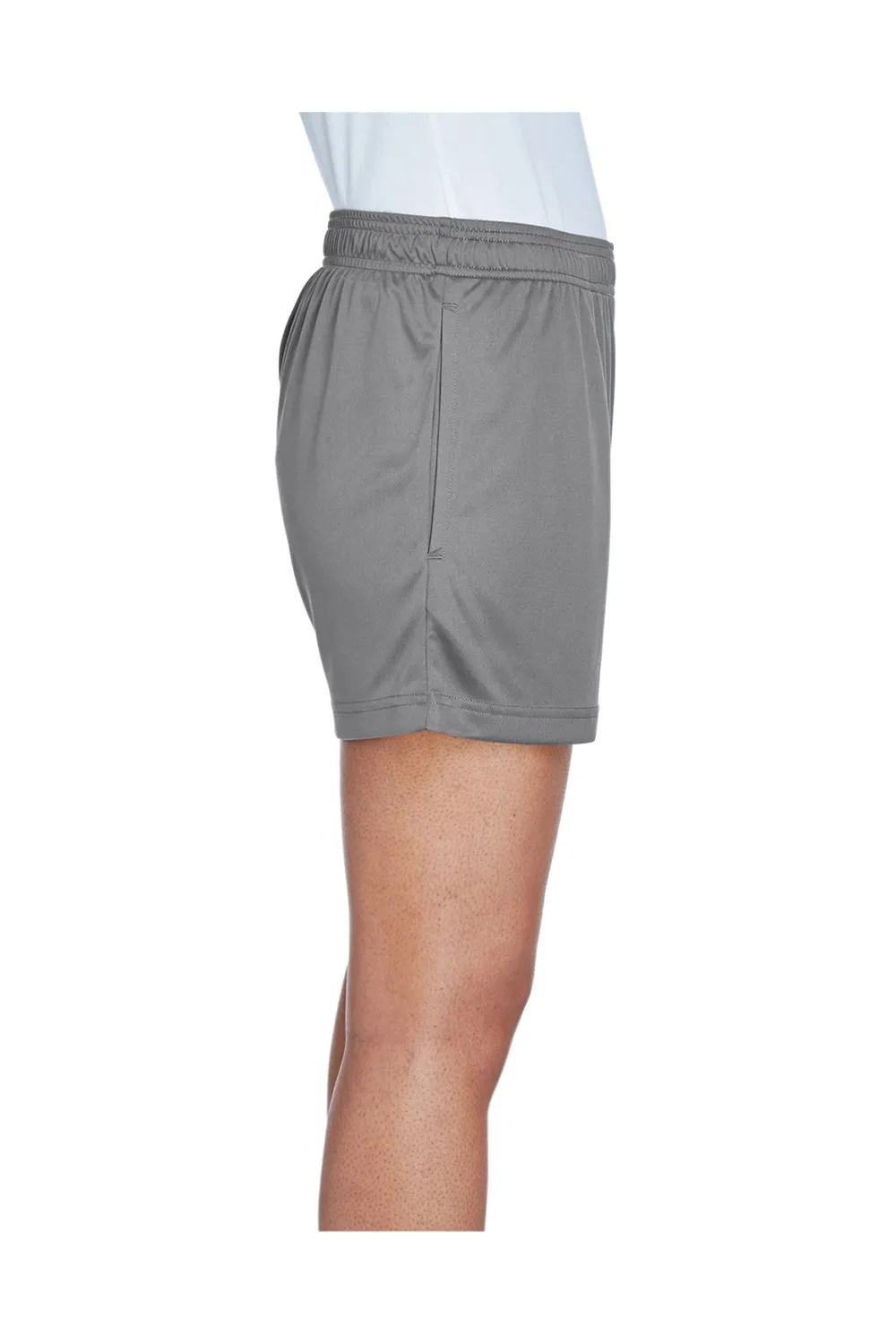 Team 365 Damen Zone Performance Feuchtigkeitstransportierende Shorts mit Taschen - Graugrau