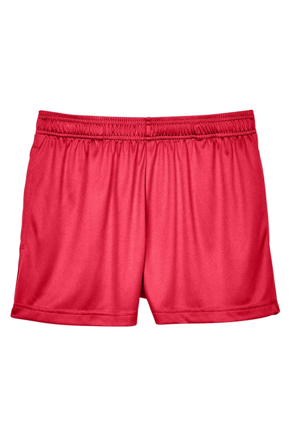 Team 365 Damen Zone Performance Feuchtigkeitstransportierende Shorts mit Taschen - Rot