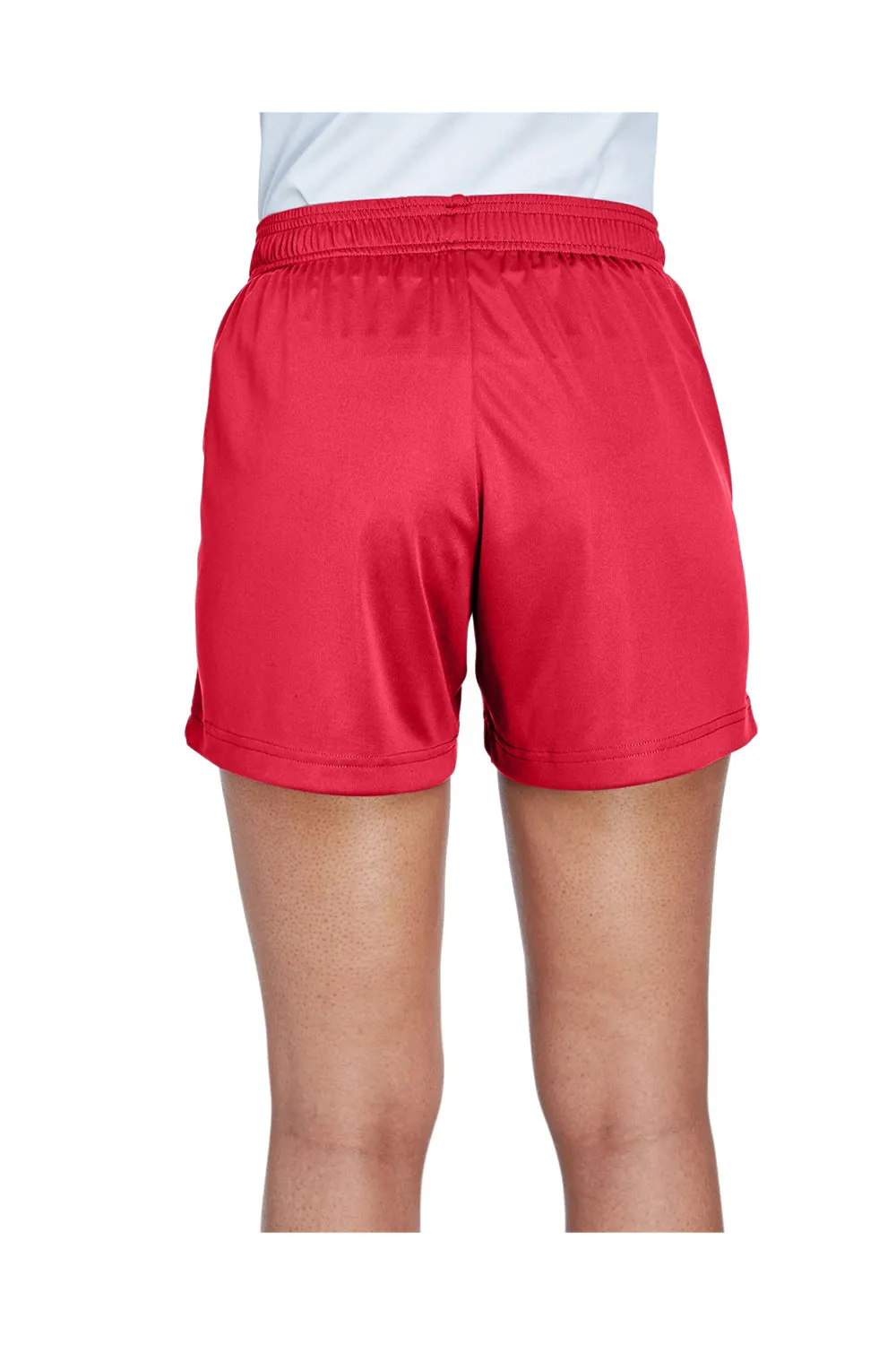 Team 365 Damen Zone Performance Feuchtigkeitstransportierende Shorts mit Taschen - Rot