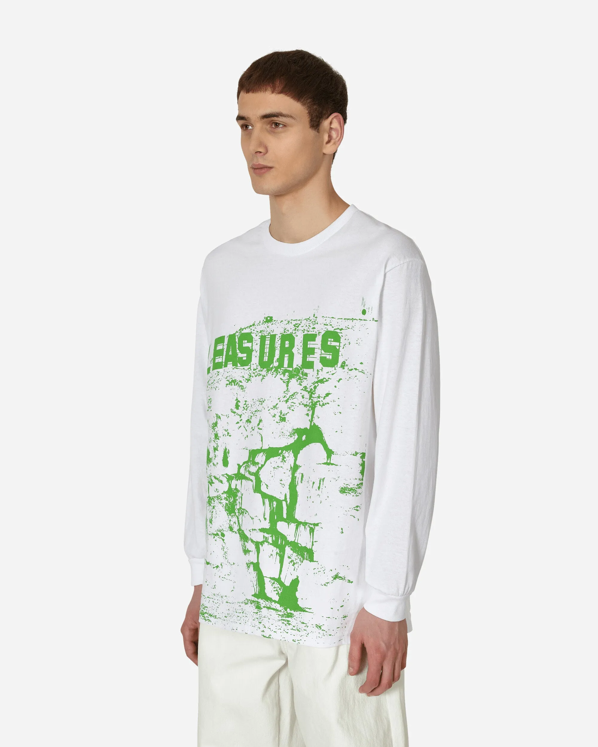 THC Langarm T-Shirt Weiß