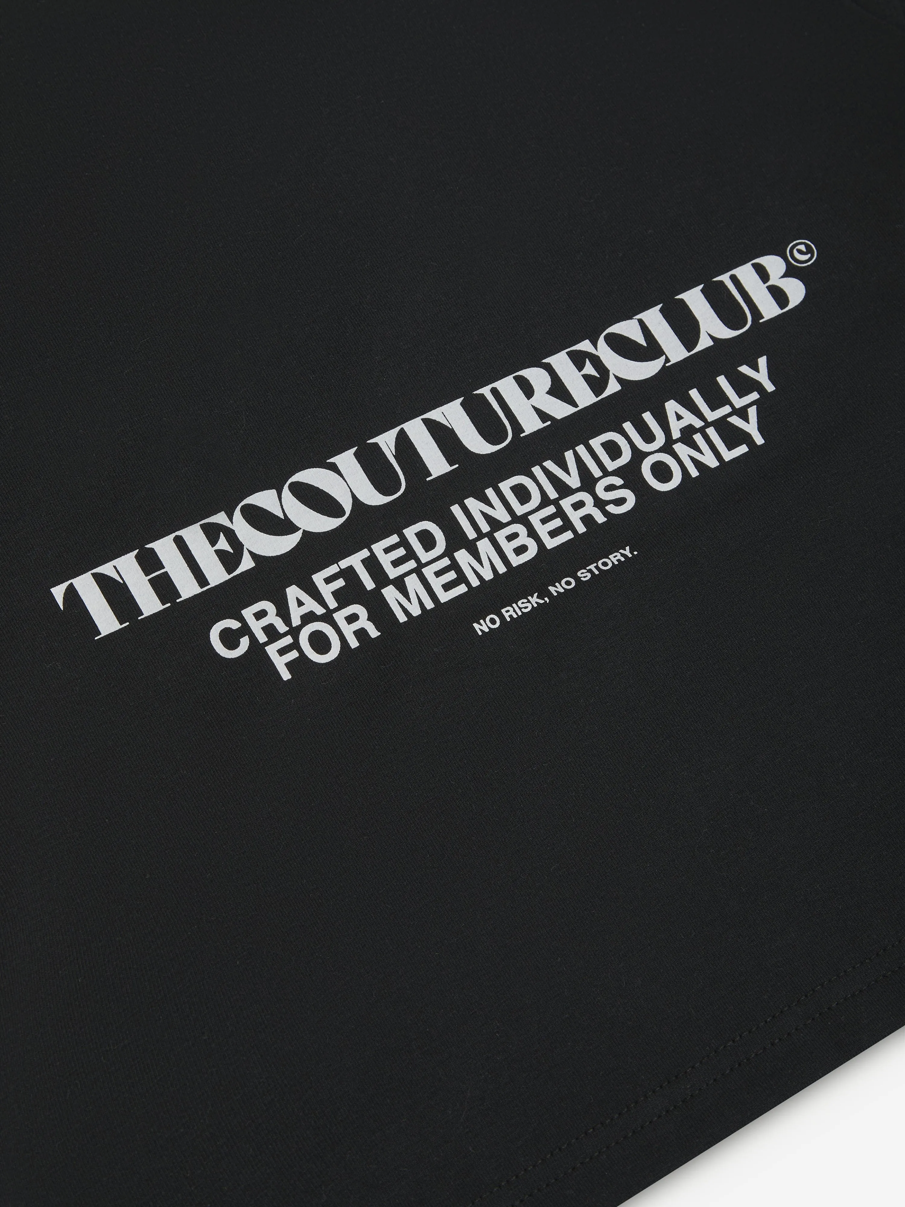 The Couture Club Kids Heavyweight Copyright T-Shirt in Schwarz