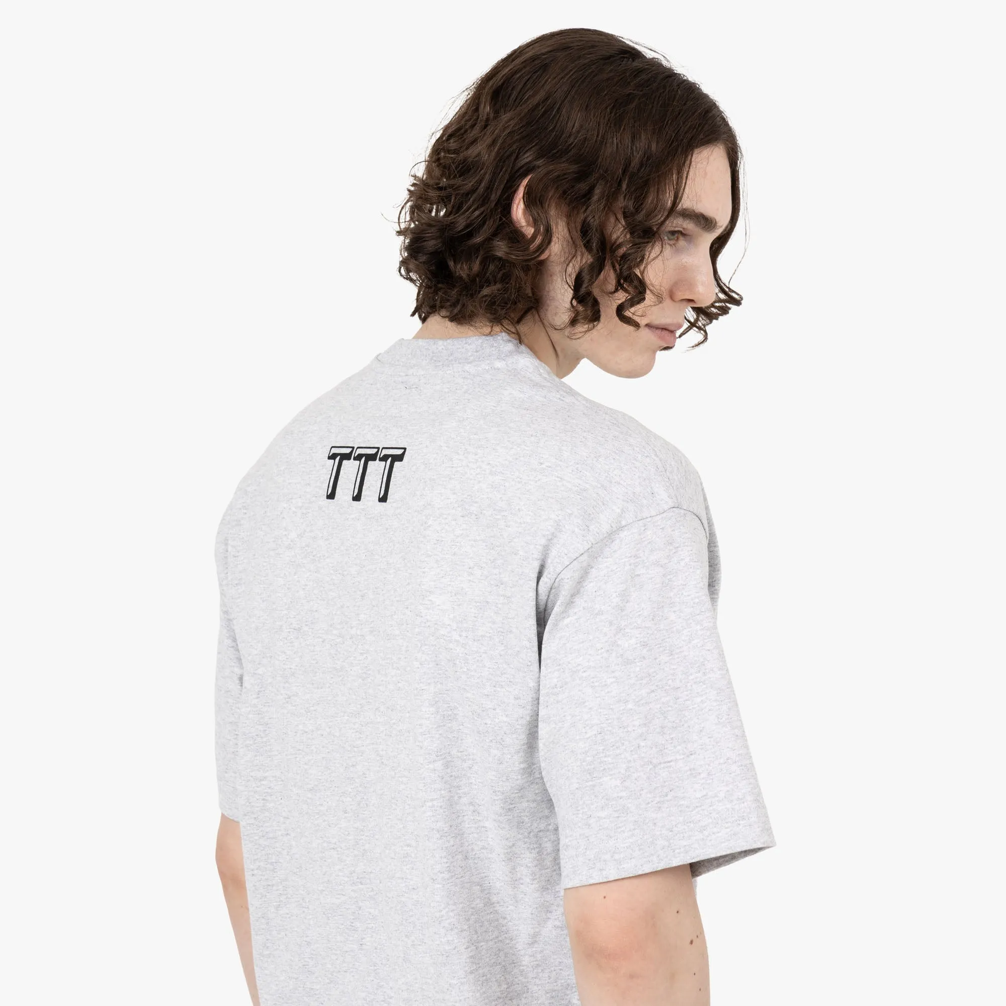 The Trilogy Tapes Pressure Slim T-Shirt / Grau Meliert