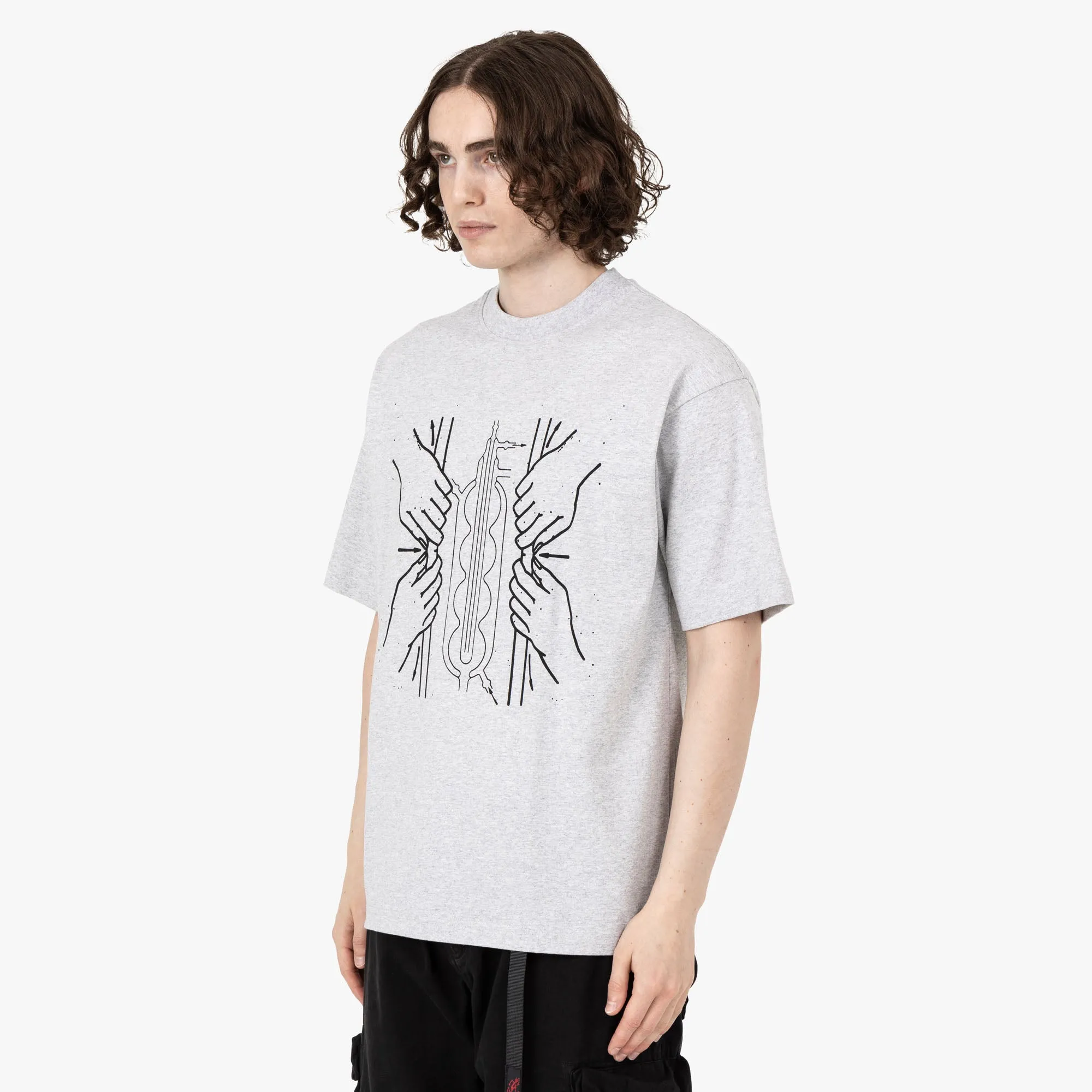 The Trilogy Tapes Pressure Slim T-Shirt / Grau Meliert