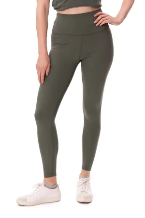 Threadfast Apparel Damen Impact Leggings mit Tasche - Armeegrün