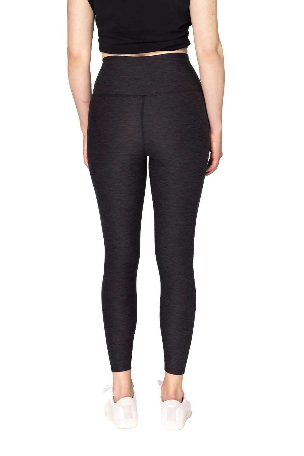 Threadfast Apparel Damen Impact Leggings mit Tasche - Heather Schwarz