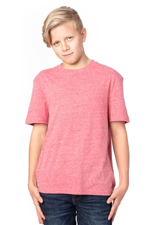 Threadfast Apparel Jugendliches Kurzarm-T-Shirt mit Rundhalsausschnitt - Rot