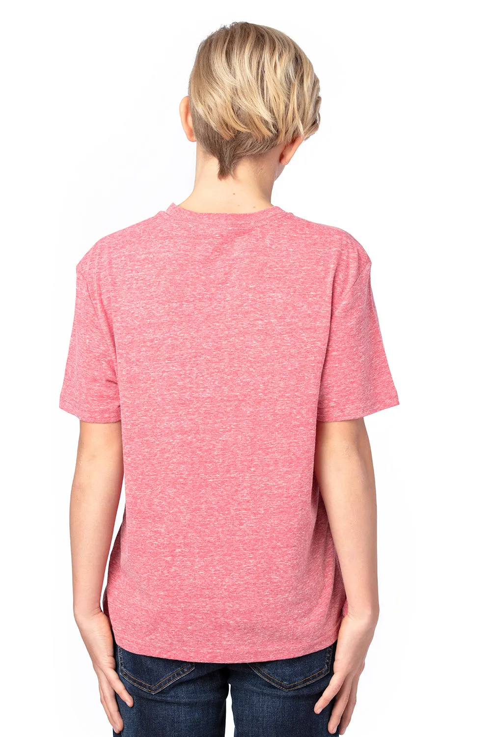 Threadfast Apparel Jugendliches Kurzarm-T-Shirt mit Rundhalsausschnitt - Rot