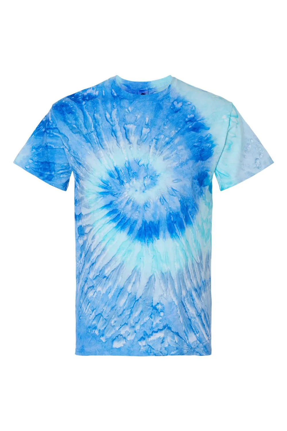 Tie-Dye Jugend Kurzarm Rundhals T-Shirt - Blau Jerry