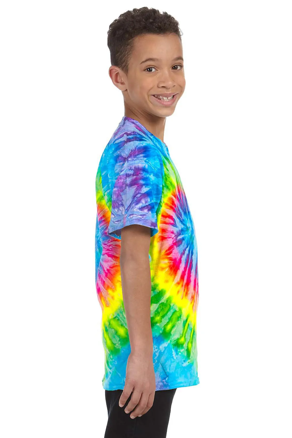 Tie-Dye Jugend Kurzarm Rundhals T-Shirt - Saturn