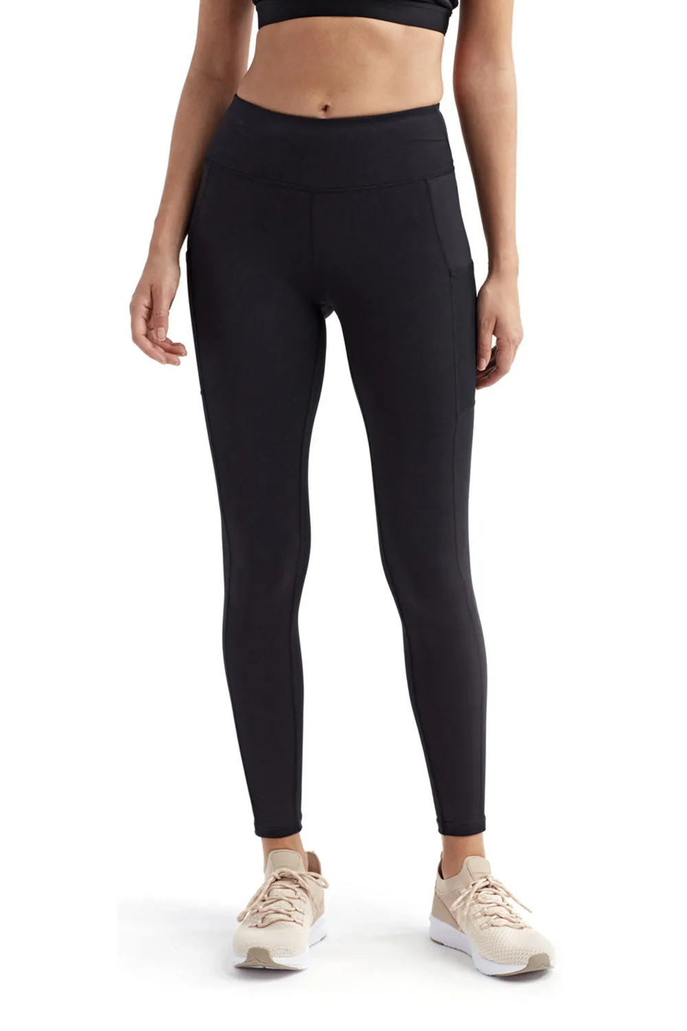 TriDri Damen Danica Leggings mit Taschen - Schwarz