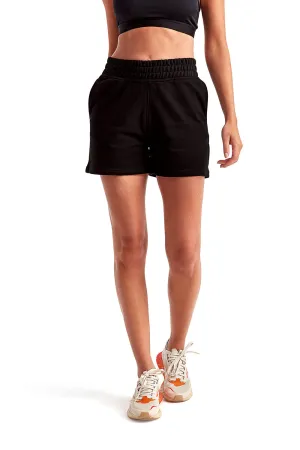 TriDri Damen Maria Jogger Shorts mit Taschen - Schwarz