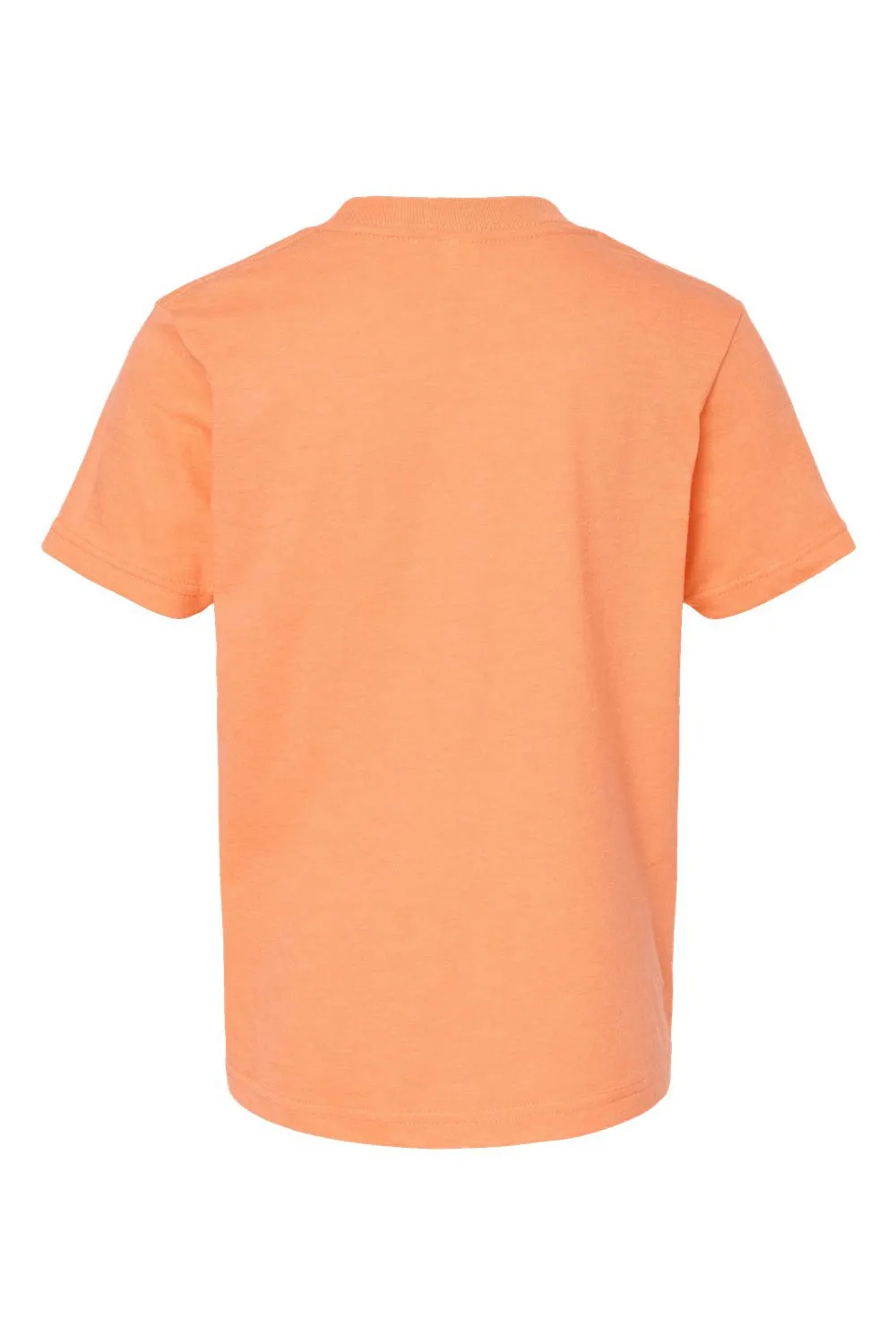 Tultex Jugendfein-Jersey Kurzarm-Rundhals-T-Shirt - Melonenorange meliert