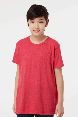 Tultex Jugend Fein-Jersey Kurzarm Rundhals T-Shirt - Heather Rot
