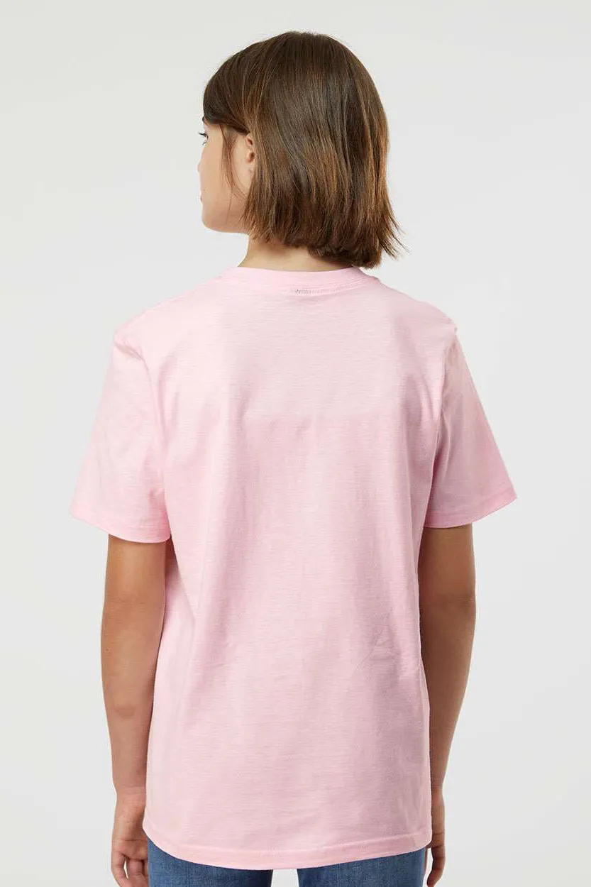 Tultex Jugend-Jersey Kurzarm Rundhals T-Shirt - Hellrosa