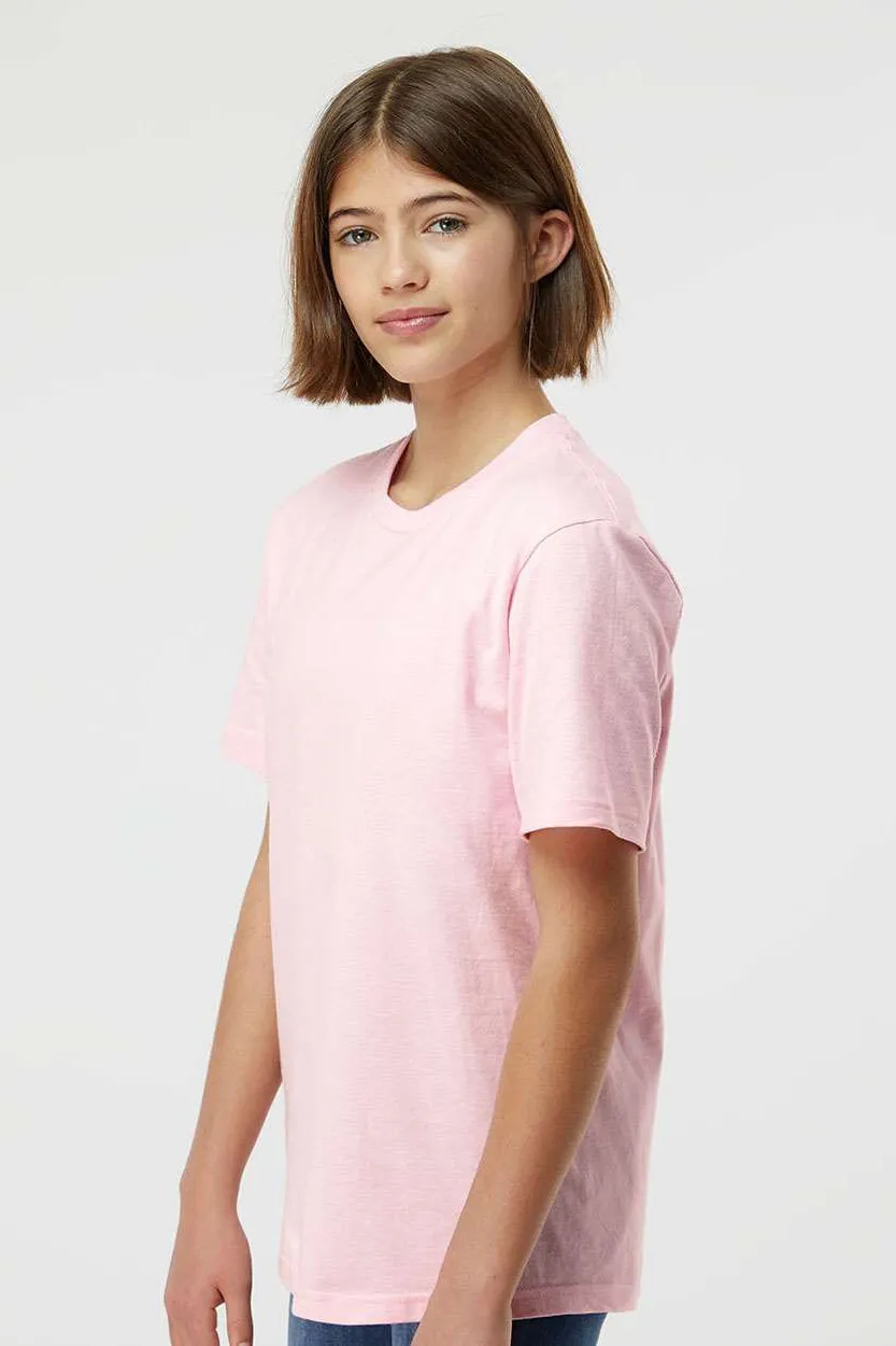 Tultex Jugend-Jersey Kurzarm Rundhals T-Shirt - Hellrosa