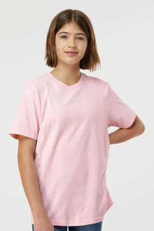 Tultex Jugend-Jersey Kurzarm Rundhals T-Shirt - Hellrosa