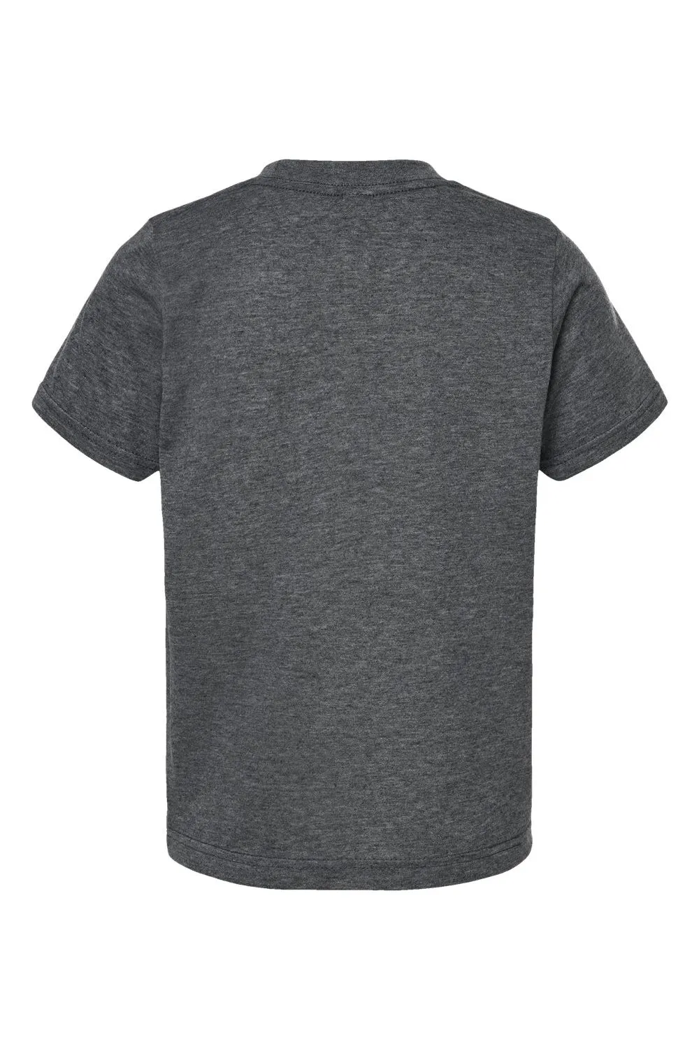 Tultex Jugendliches Poly-Rich Kurzarm-Crewneck-T-Shirt - Meliertes Anthrazitgrau