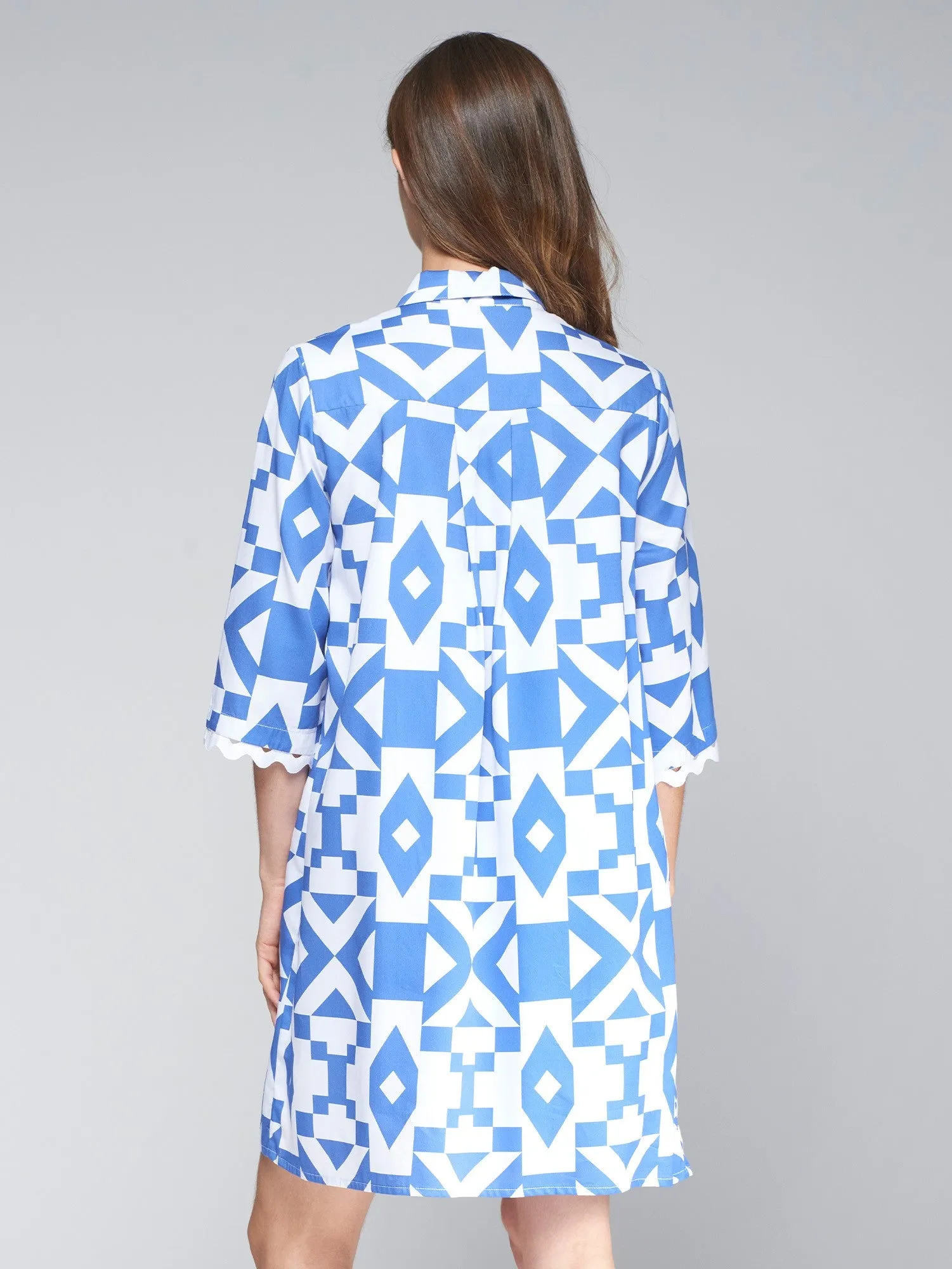 Tyanna Kleid im Maxi Geo Azulon