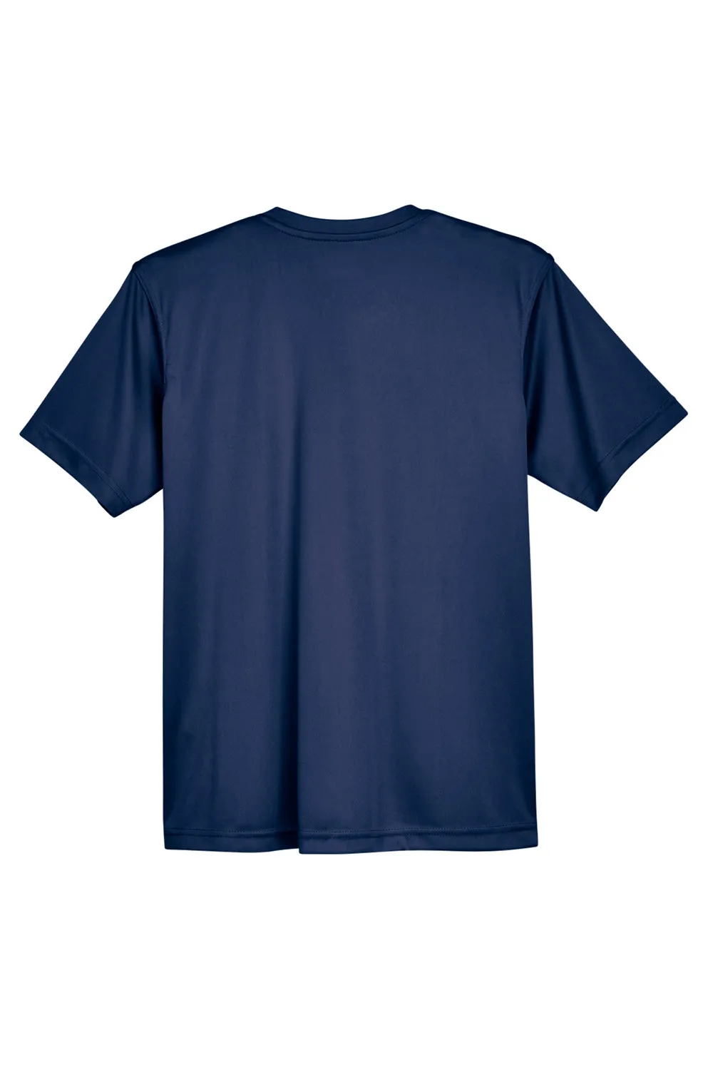 UltraClub Jugend Cool & Dry Performance Feuchtigkeitstransportierendes Kurzarm-Crewneck T-Shirt - Marineblau