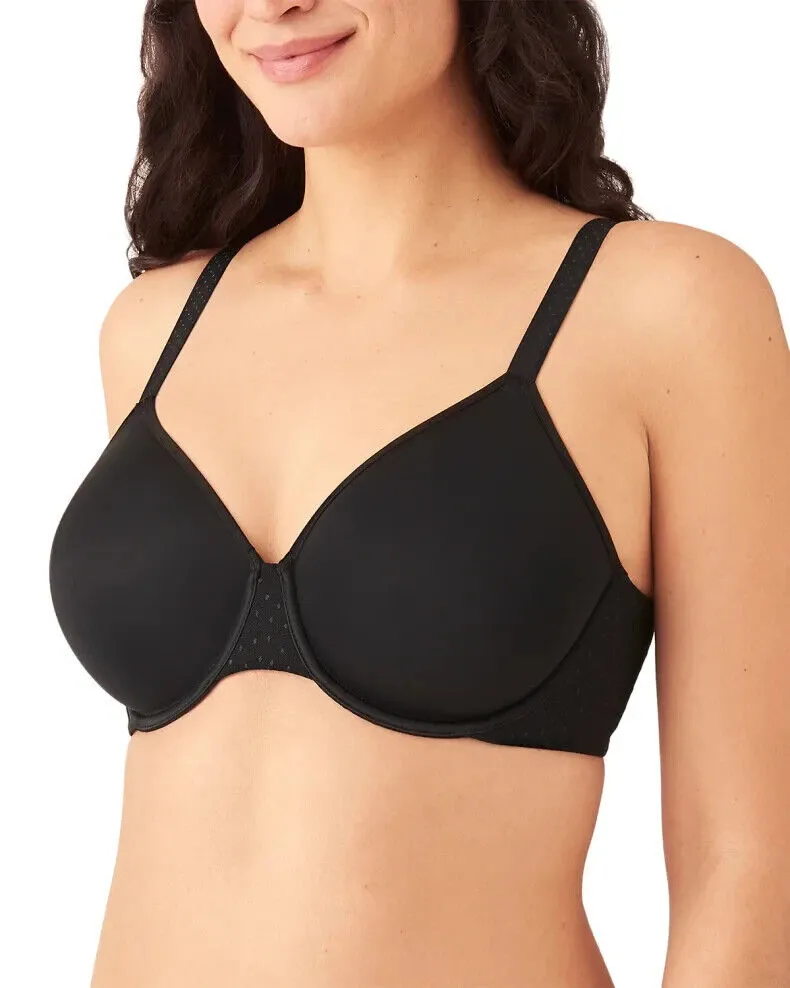 Wacoal Rückenentlastender Minimizer-BH für Damen 36H Schwarz mit verstellbaren Trägern ERK54