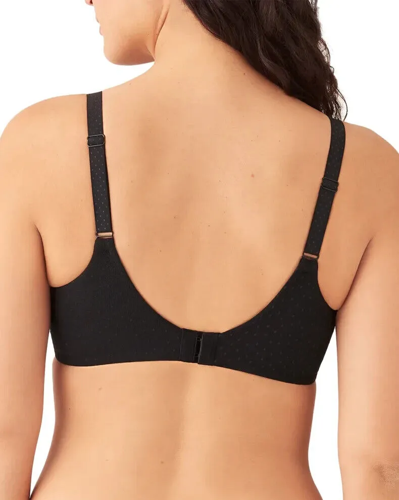 Wacoal Rückenentlastender Minimizer-BH für Damen 36H Schwarz mit verstellbaren Trägern ERK54