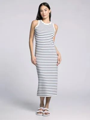 Walter Dress - Krone Blau Gestreift