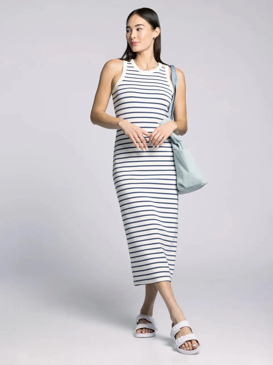 Walter Dress - Krone Blau Gestreift