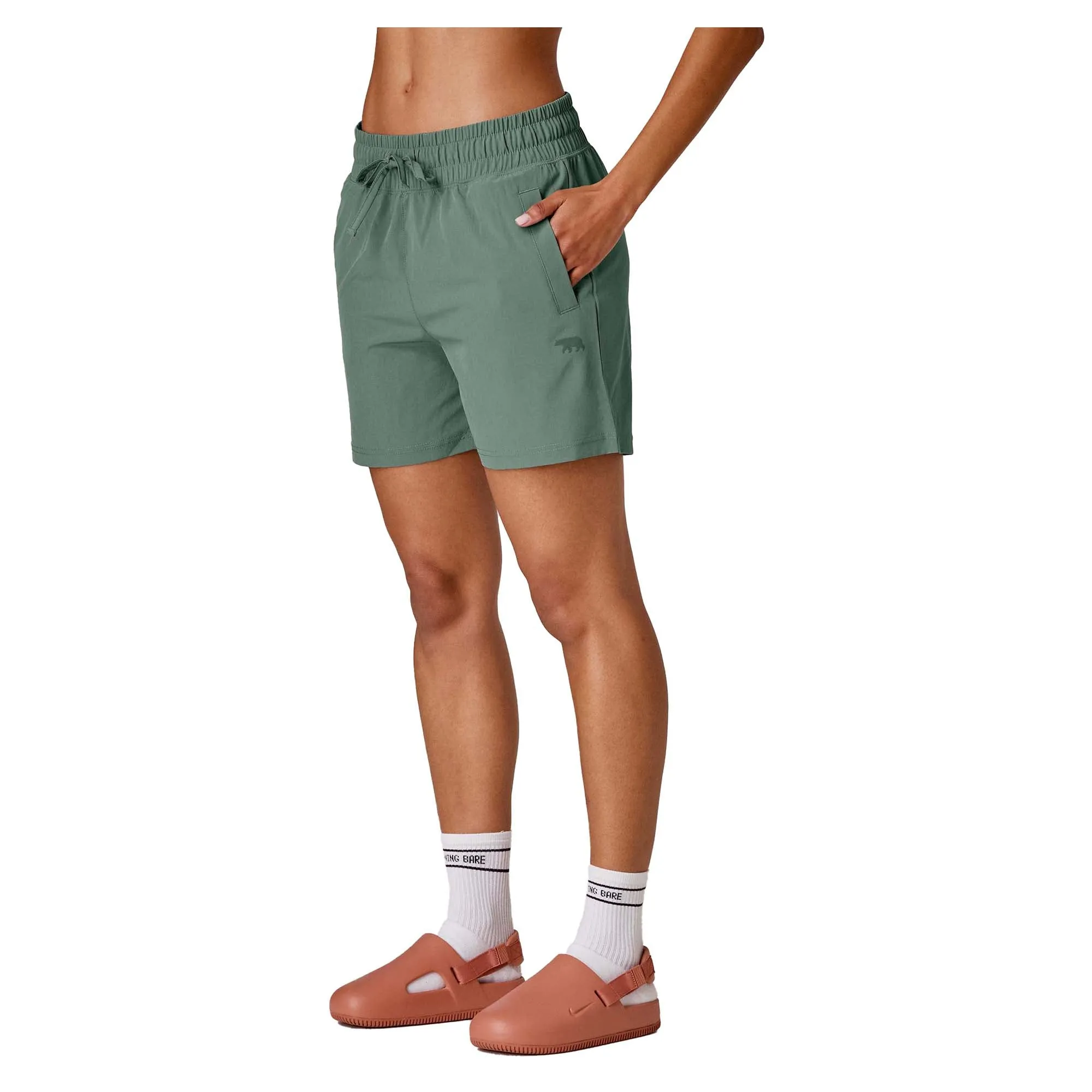 Damen Ab Taillierte Akademie Geh Shorts