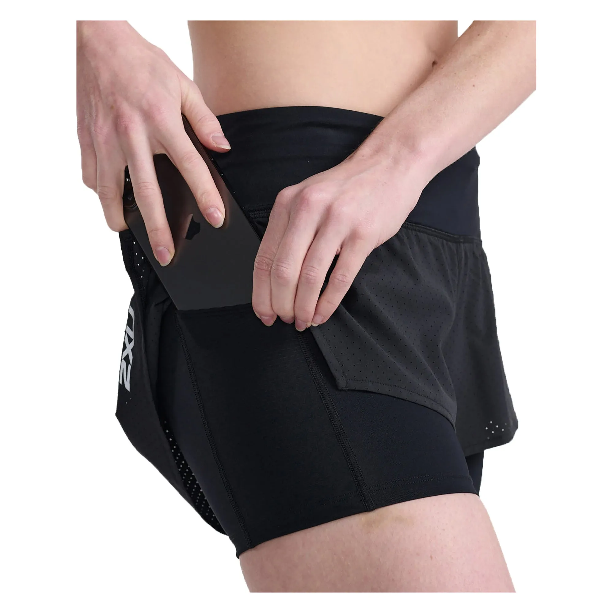 Damens Aero 2-in-1 4-Zoll Shorts