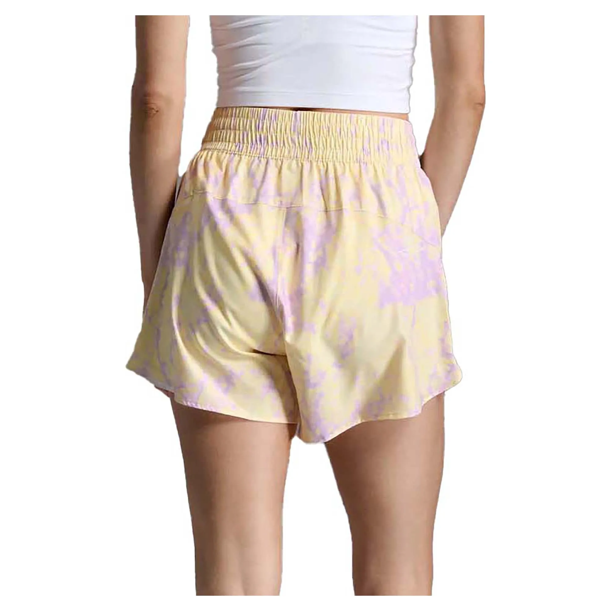 Damens Aero High-Waist Shorts mit 4 Zoll Länge