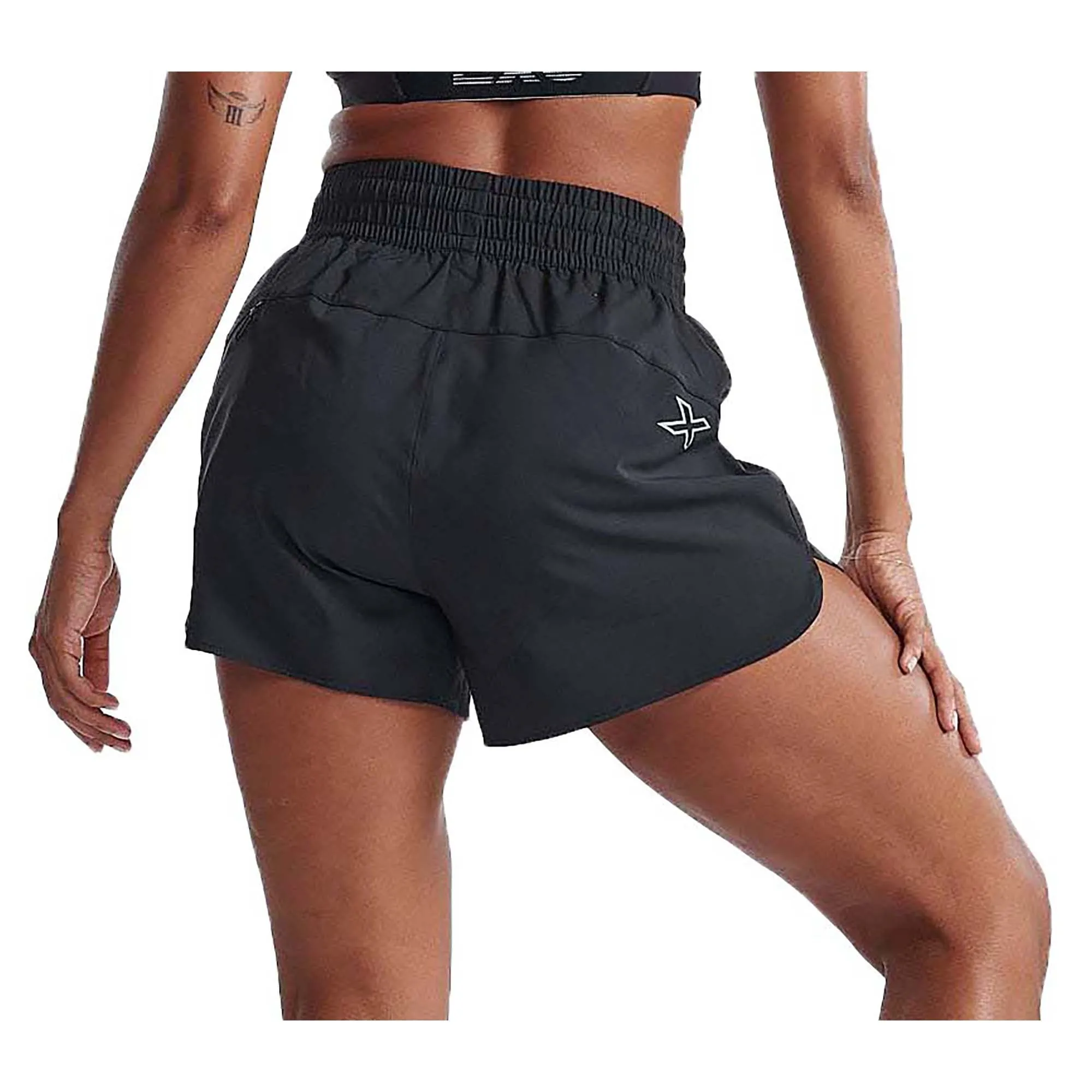 Damens Aero High-Waist Shorts mit 4-Zoll-Länge
