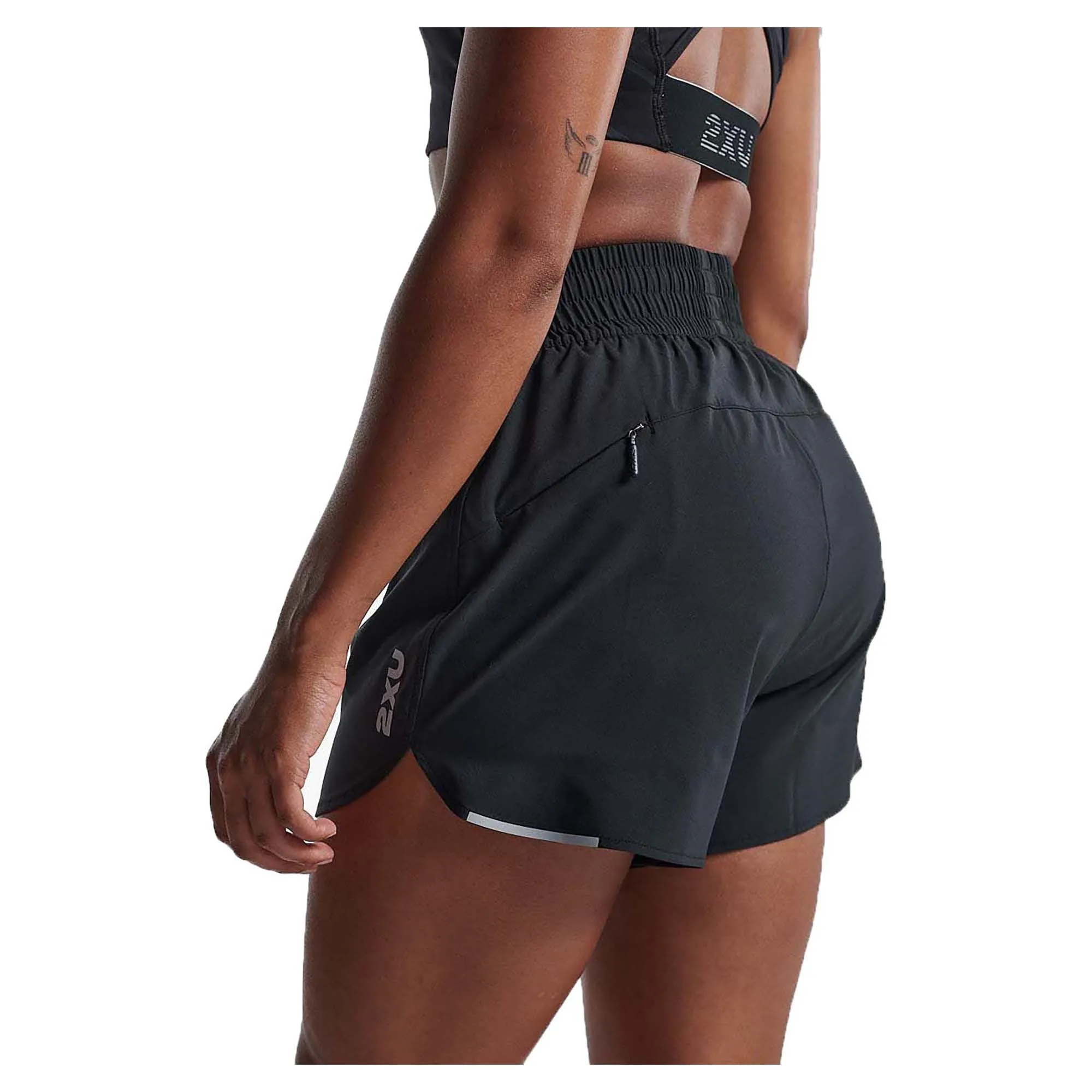 Damens Aero High-Waist Shorts mit 4-Zoll-Länge