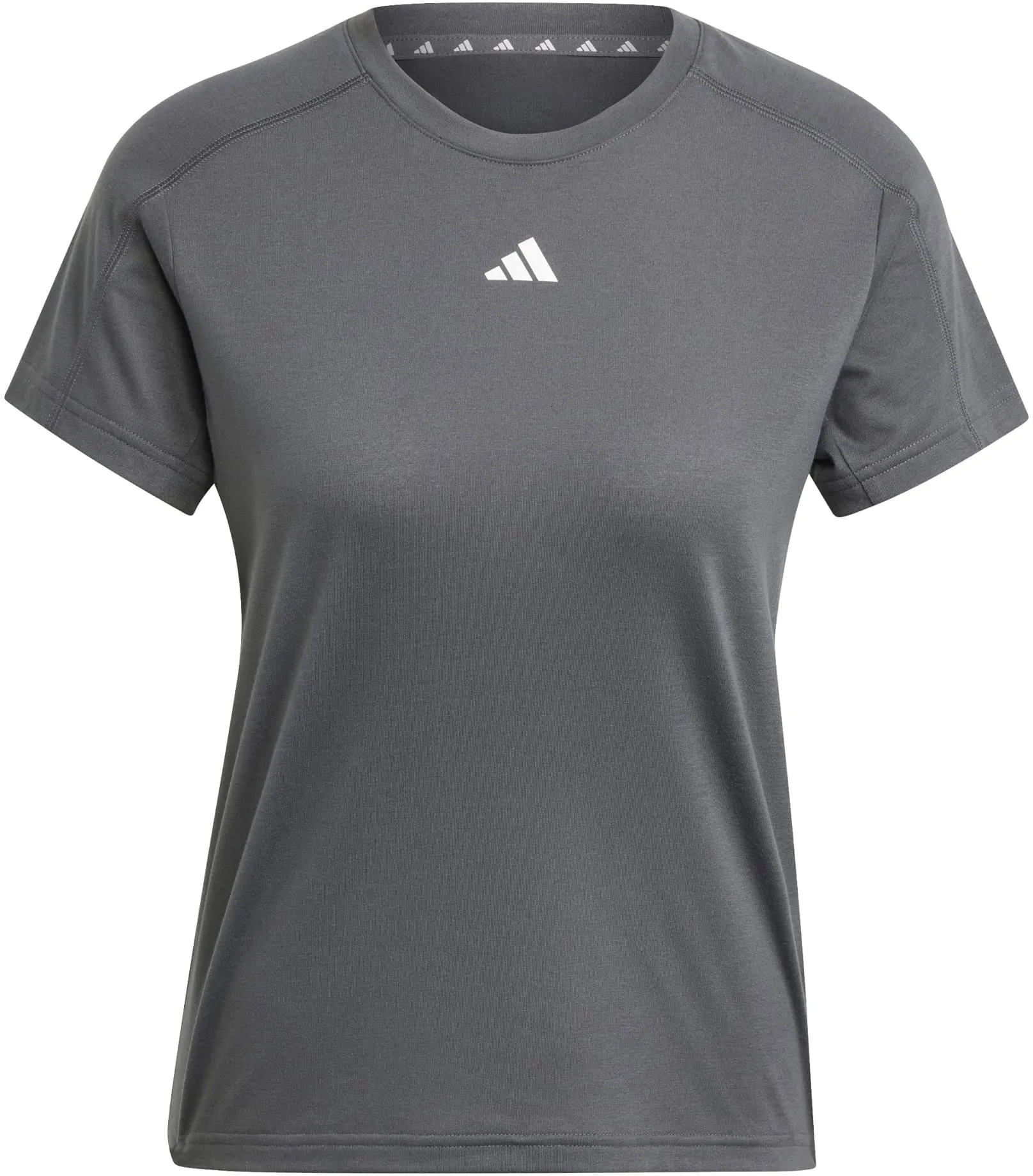 Frauen AEROREADY Train Essentials Crewneck T-Shirt mit dezenter Branding