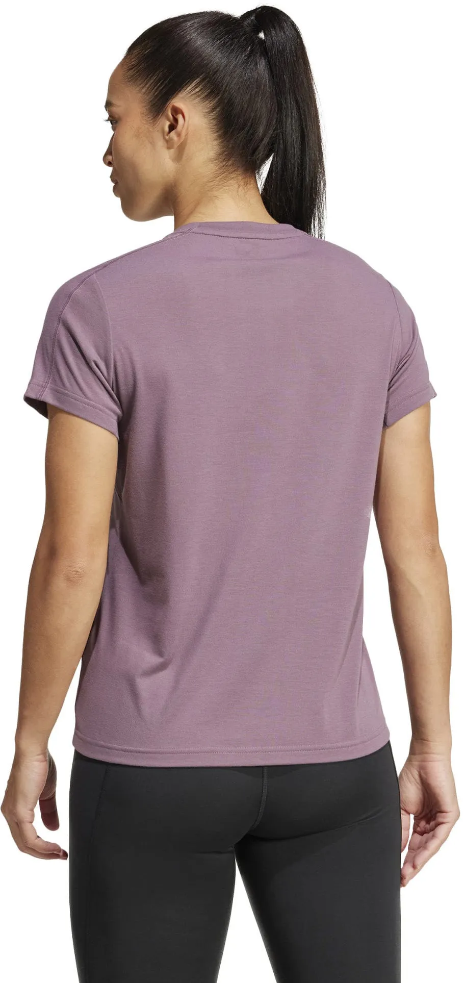 Frauen AEROREADY Train Essentials T-Shirt mit Rundhalsausschnitt und dezenter Branding