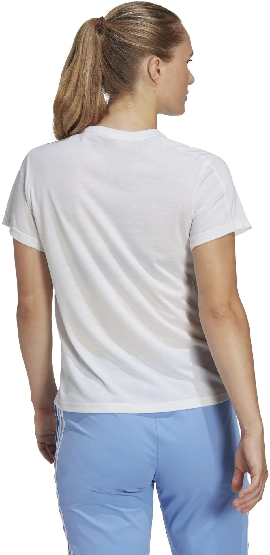 Frauen AEROREADY Train Essentials schlichtes Logo Rundhals-T-Shirt