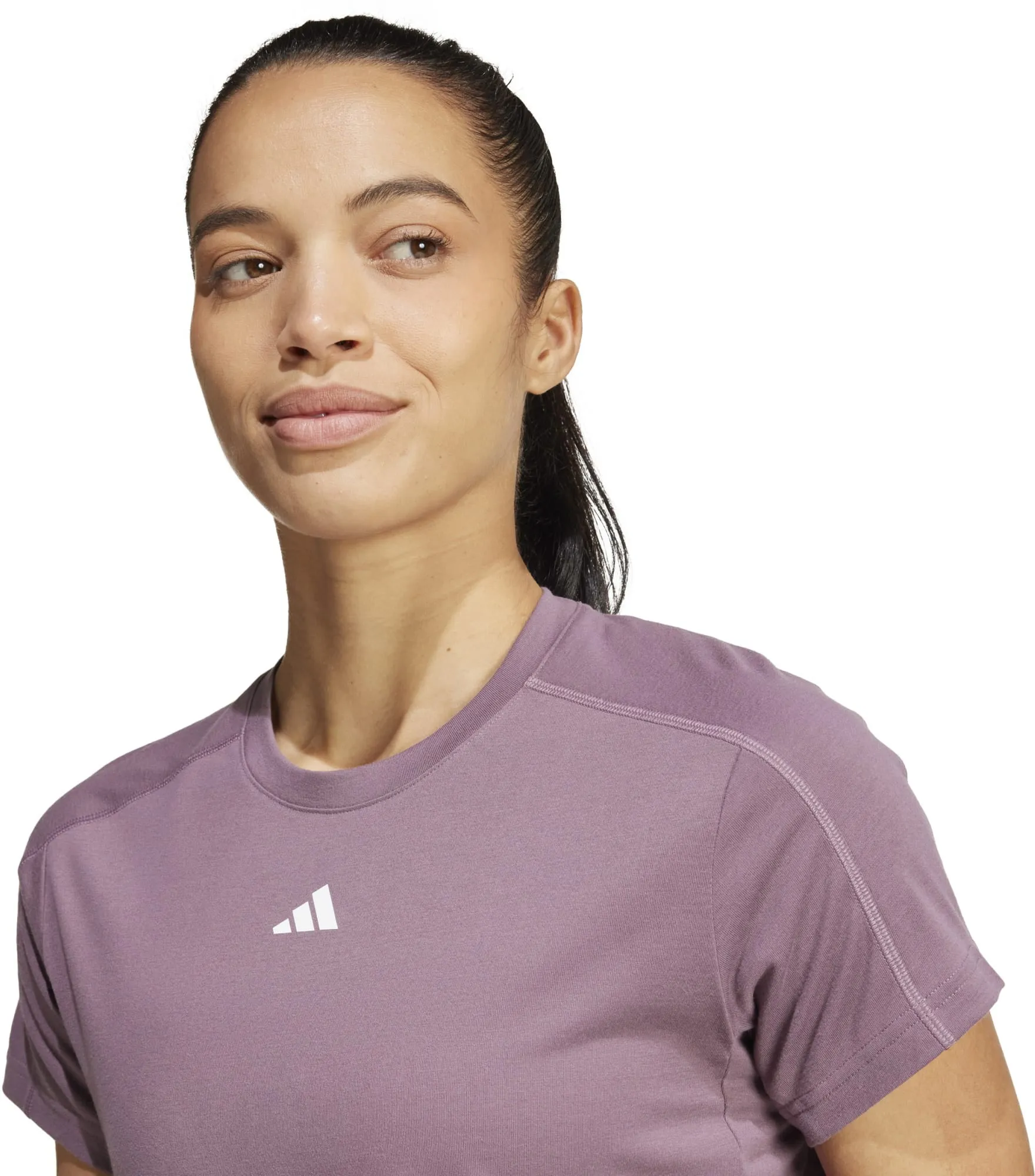 Frauen AEROREADY Train Essentials T-Shirt mit Rundhalsausschnitt und dezenter Branding