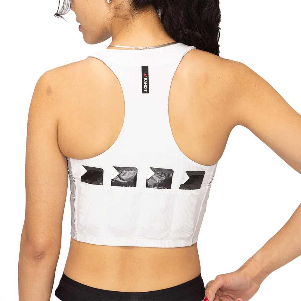 ASICS x Bandit Cadence Streifen-Zip-Front-Renncrop für Damen