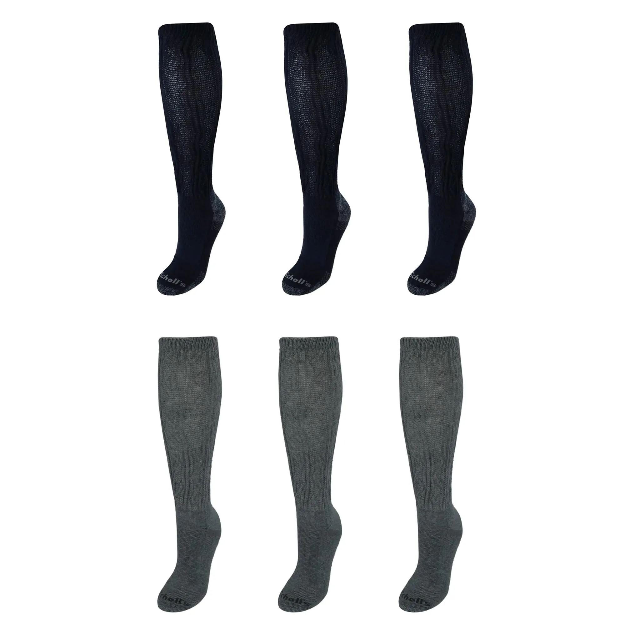 Damen Blasenschutz-Kniestrümpfe mit Fortschrittlicher Linderung (6er Pack)