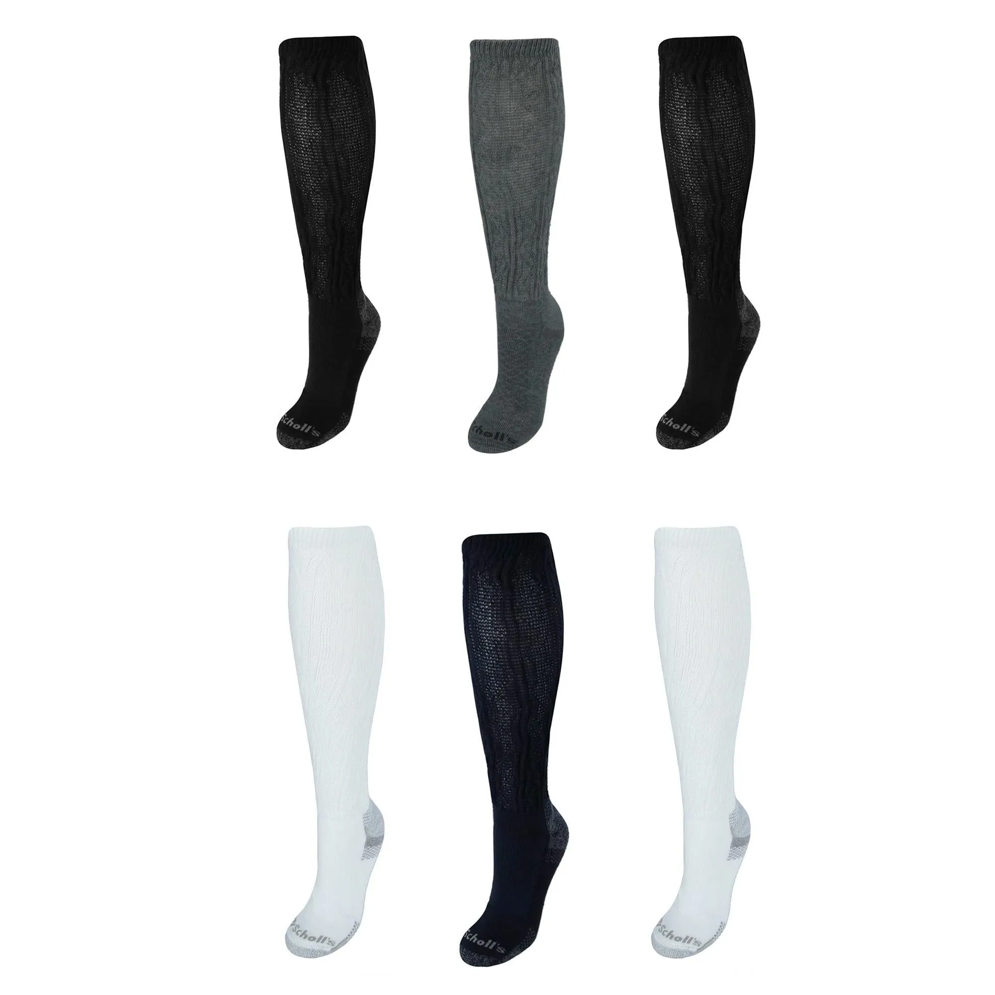 Damen Blasenschutz-Kniestrümpfe mit Fortschrittlicher Linderung (6er Pack)