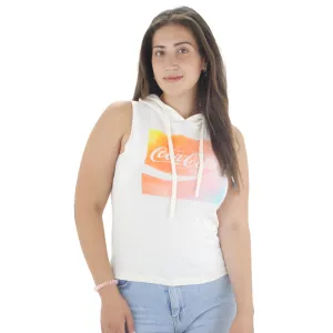 Frauen Cocacola Print Trägeroberteil, Beige