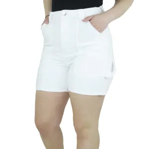 Damen-Jeansshorts Casual, Weiß