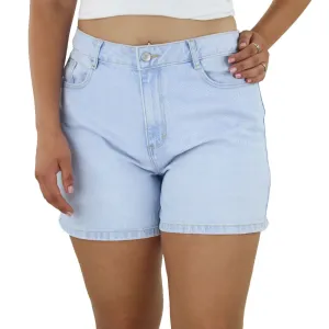 Damen-Jeansshorts in Uni, Hellblau