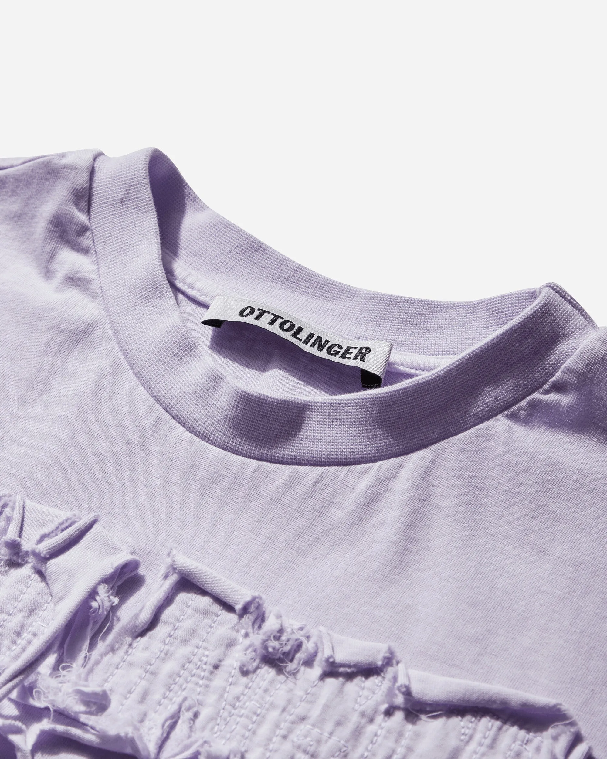 Damen Vintage-Logo Figurbetontes T-Shirt Lila