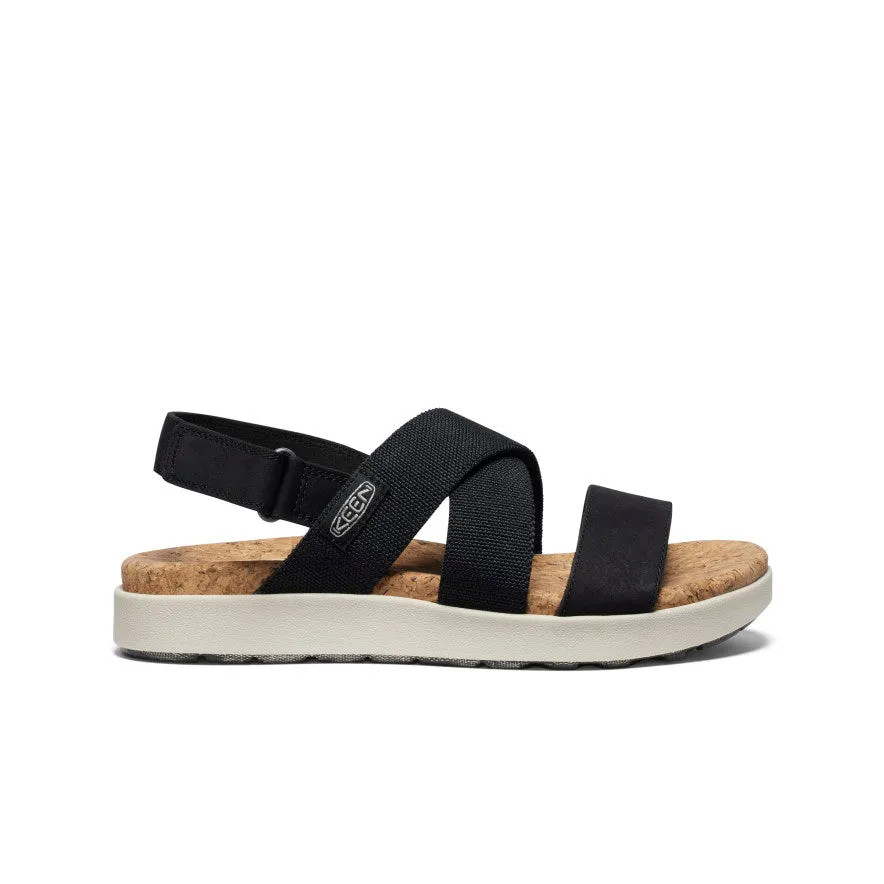 Elle Damen Criss Cross Sandale | Schwarz/Birke