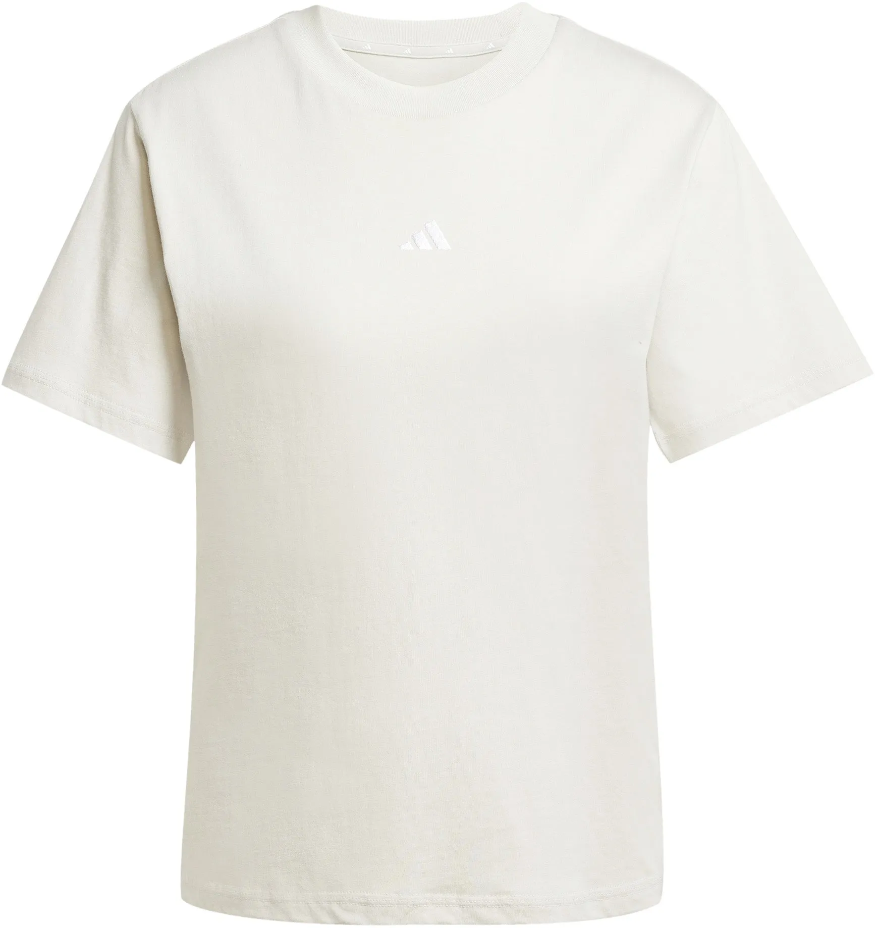 Damengrundausstattung Baumwoll-T-Shirt mit kleinem Logo