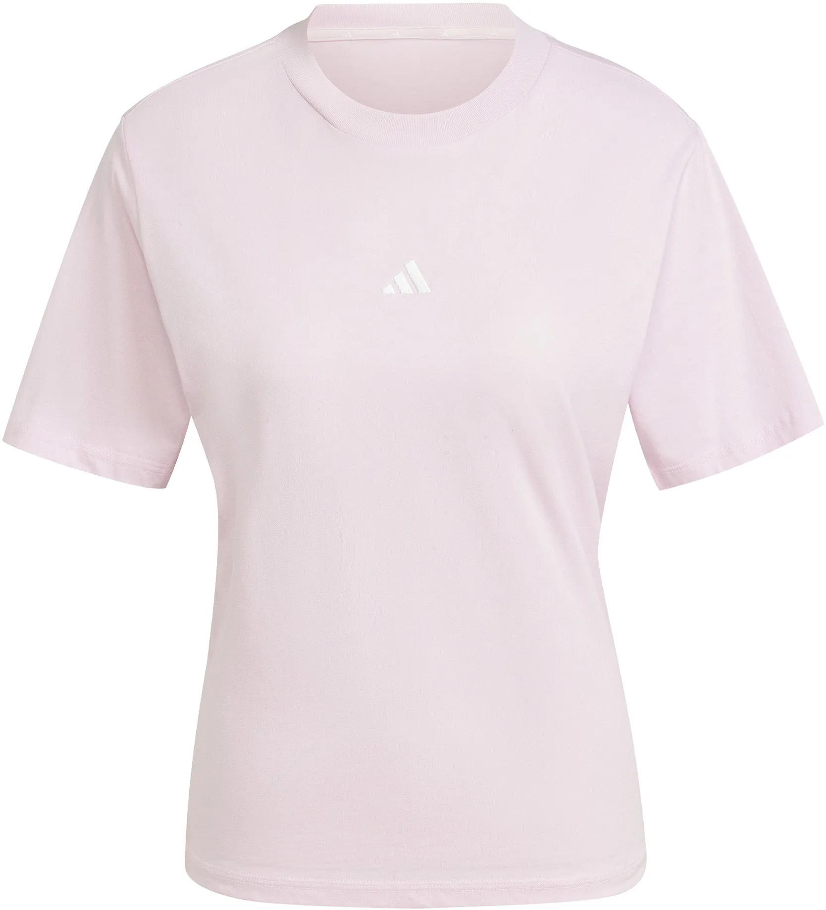 Damengrundausstattung Baumwoll-T-Shirt mit kleinem Logo