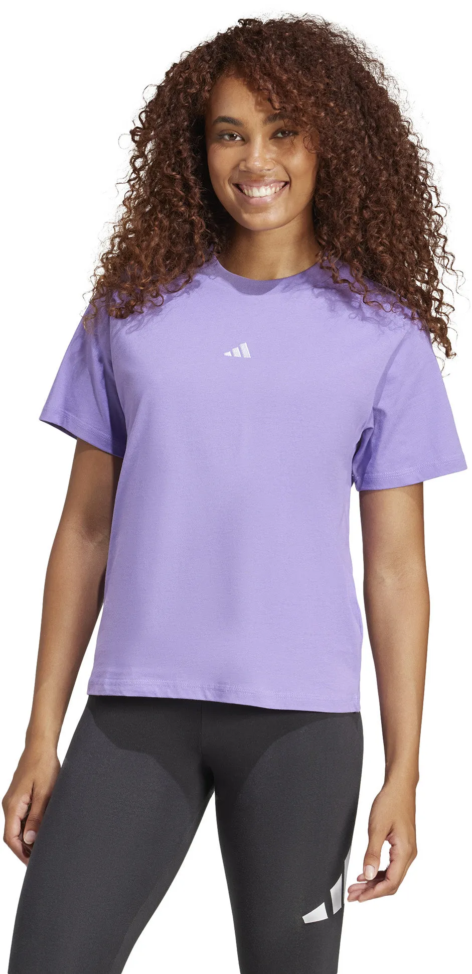 Women's Essentials T-Shirt mit kleinem Logo aus Baumwolle